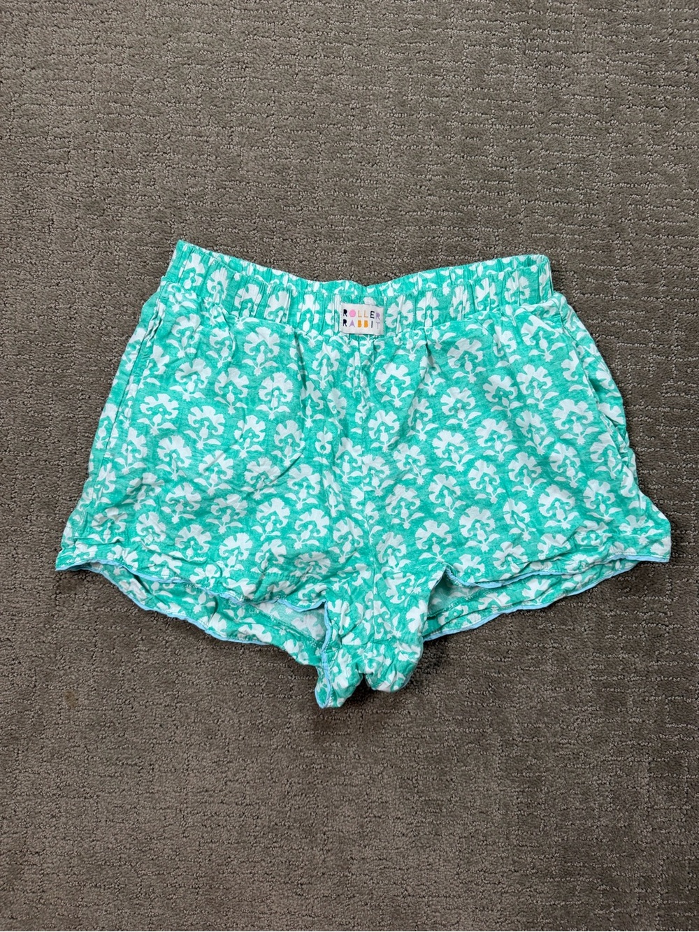 Roller Rabbit x Target Green Stamped Floral Poplin Boxer Shorts Small